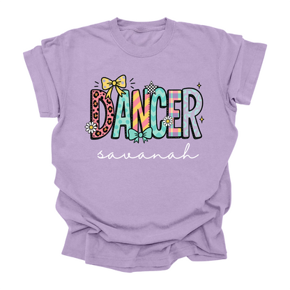 Personalized Dancer T-Shirt – Custom Name Dance Tee for Kids & Teens