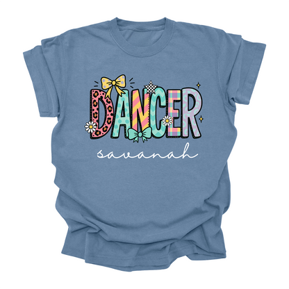 Personalized Dancer T-Shirt – Custom Name Dance Tee for Kids & Teens