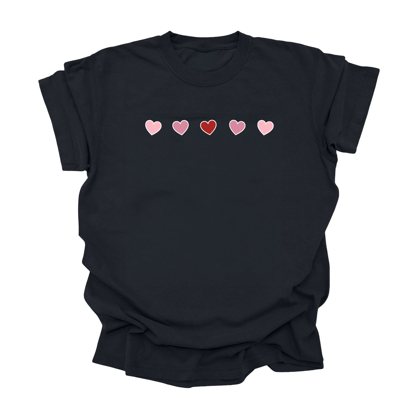 Minimal Heart Tee for Kids, Teens & Adults | Cute Everyday Love Shirt | Unisex Valentine Shirt
