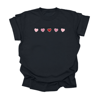 Minimal Heart Tee for Kids, Teens & Adults | Cute Everyday Love Shirt | Unisex Valentine Shirt