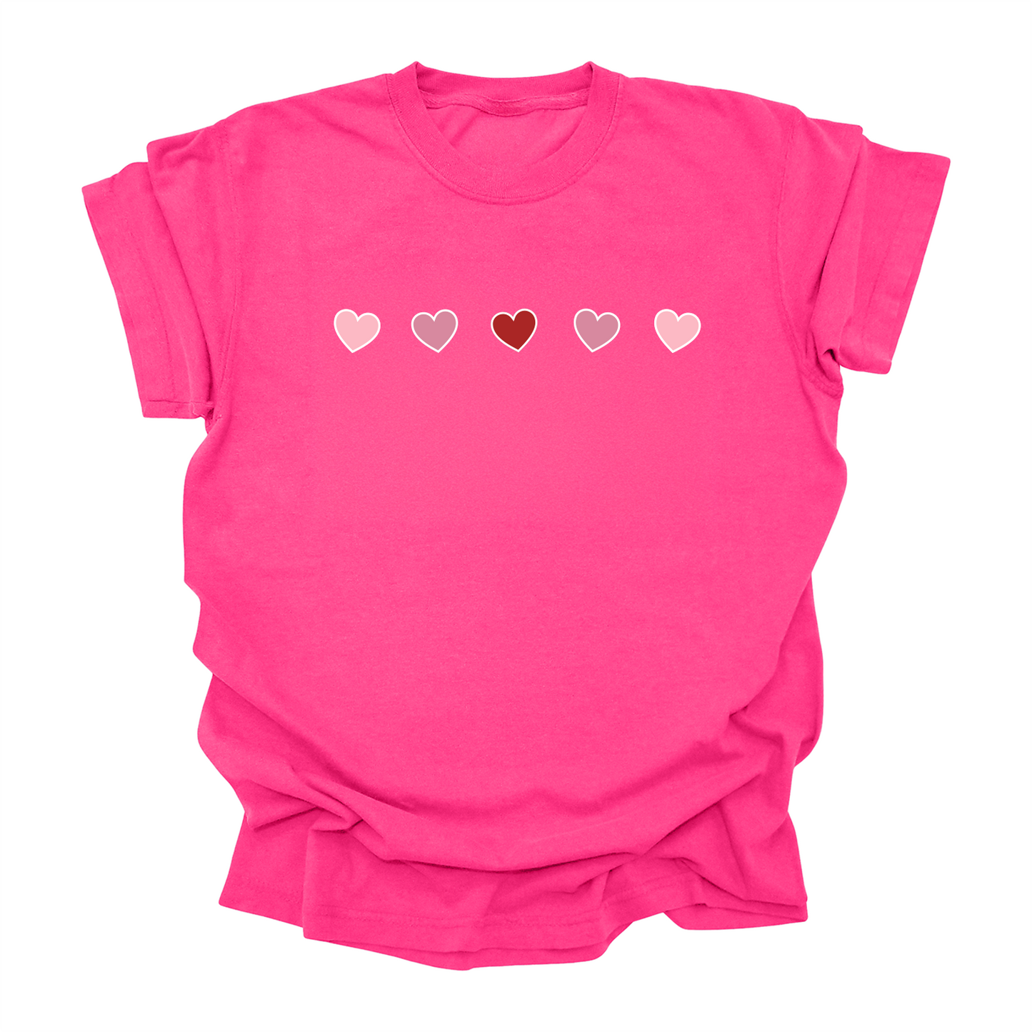 Minimal Heart Tee for Kids, Teens & Adults | Cute Everyday Love Shirt | Unisex Valentine Shirt