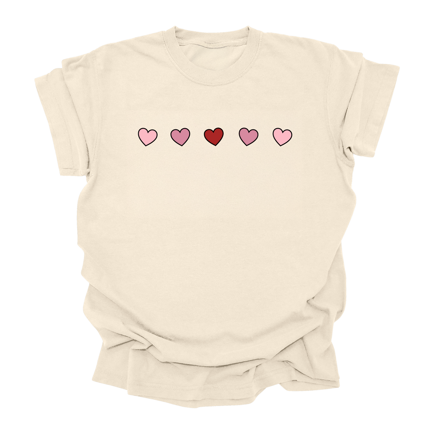 Minimal Heart Tee for Kids, Teens & Adults | Cute Everyday Love Shirt | Unisex Valentine Shirt