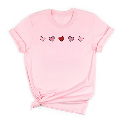 Minimal Heart Tee for Kids, Teens & Adults | Cute Everyday Love Shirt | Unisex Valentine Shirt