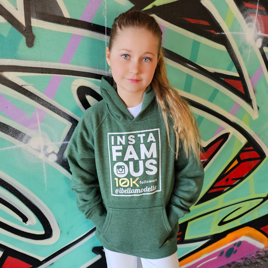 InstaFamous Unisex Kids, Boys, Girls, Teen Hoodie - Available in 2 Colors