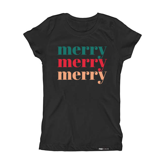 Merry, Christmas, Holiday KIDS Short Sleeve T-shirt