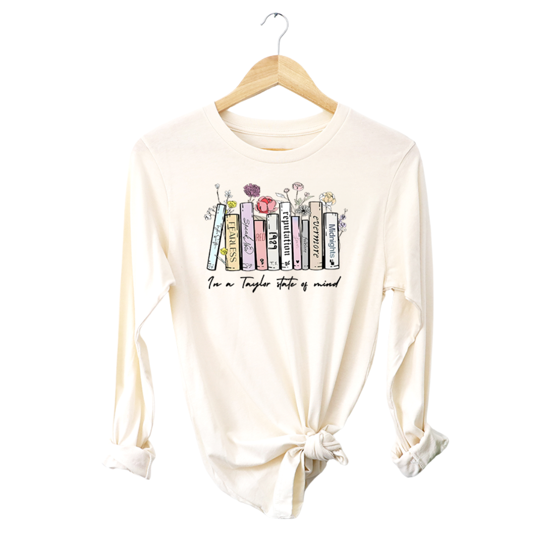 In a Taylor state of mind Girls Jersey Long Sleeve Tee