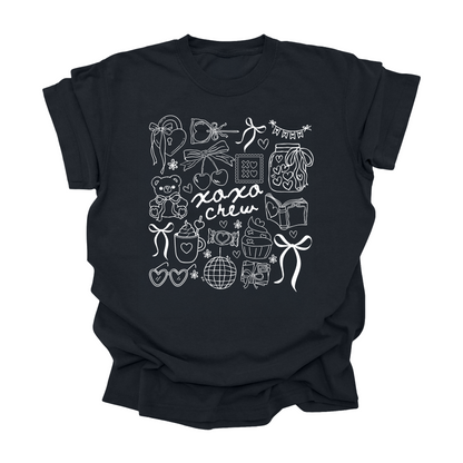 XOXO Crew Shirt - Valentine's Day T-Shirt for Kids Teens Women - Galentine's Matching Tees
