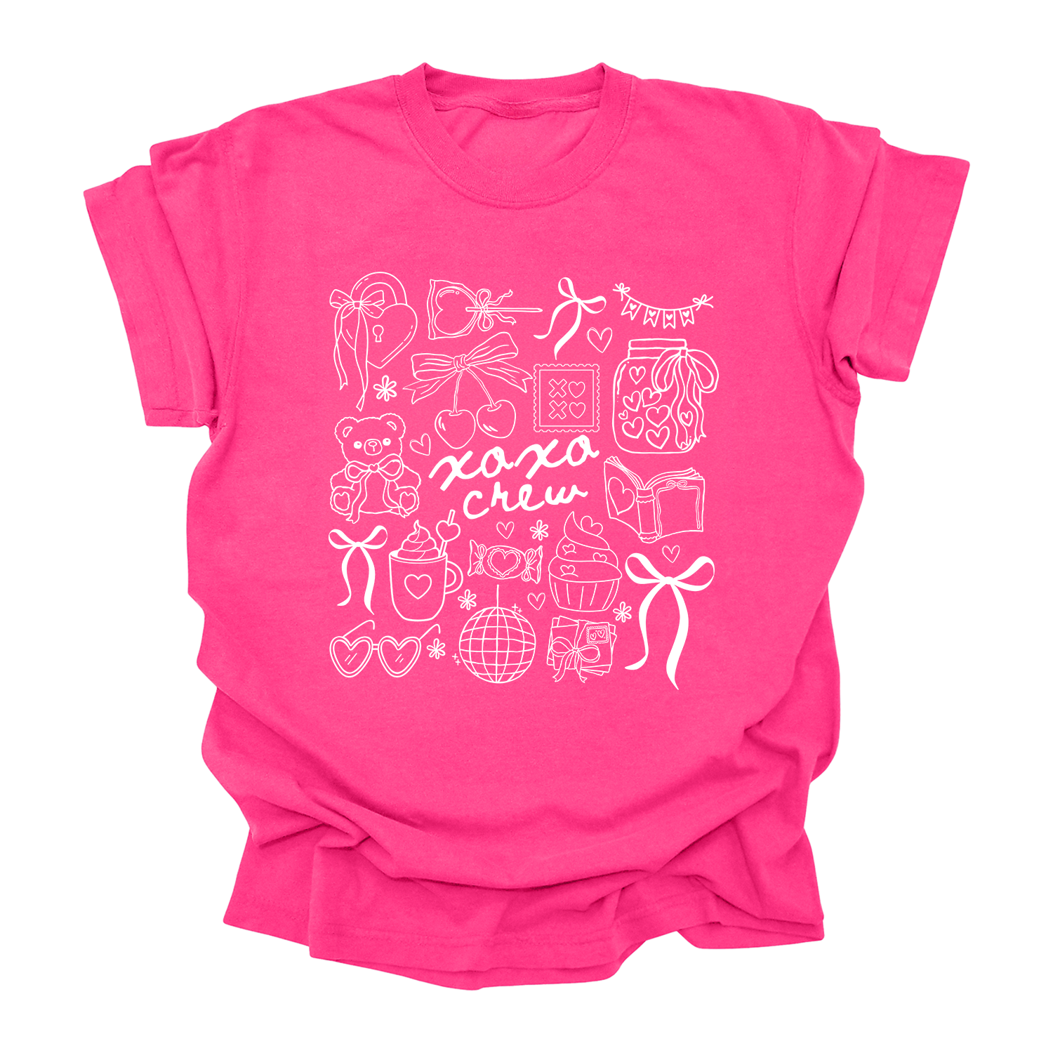 XOXO Crew Valentine matching shirts for kids teens women Galentine's Day squad goals