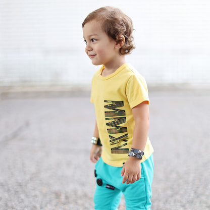 LIMITED EDITION Custom Yellow Short Sleve Kids T-shirt FABVOKAB