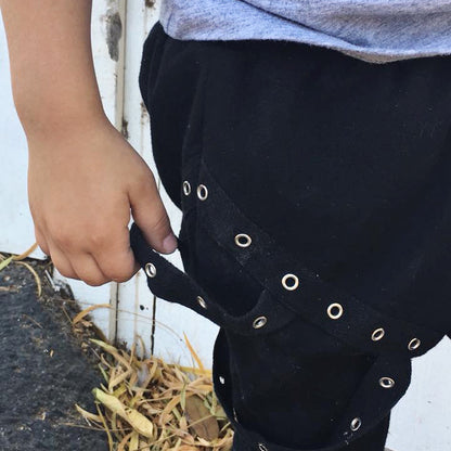 ZEVA BIKER CHAIN HAREM PANTS (3T, 5/6) FABVOKAB