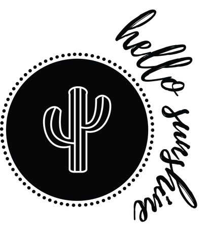 HELLO SUNSHINE Short Sleeve T-shirt FABVOKAB