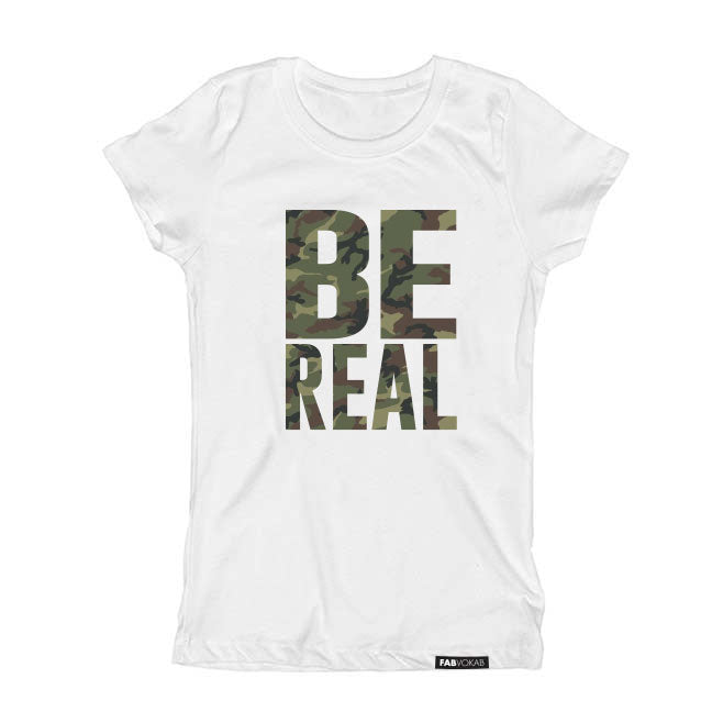 BE REAL  Short Sleeve T-shirt FABVOKAB
