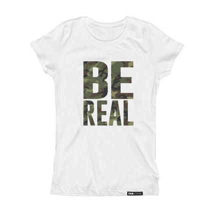 BE REAL  Short Sleeve T-shirt FABVOKAB