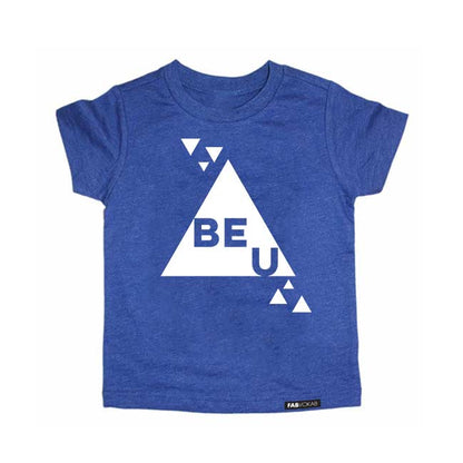 BE U Blue Short Sleeve T-shirt FABVOKAB