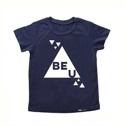 BE U Blue Short Sleeve T-shirt FABVOKAB