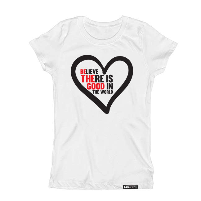 BELIEVE IN THE GOOD IN WORLD (BE THE GOOD) Short Sleeve T-shirt FABVOKAB