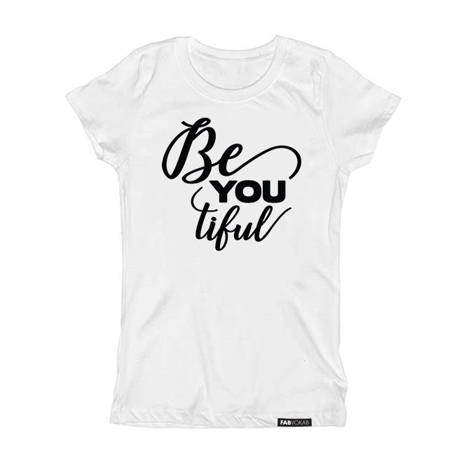 BE YOU tiful (beautiful) KIDS Short Sleeve T-shirt FABVOKAB