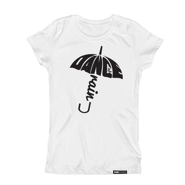 Dance in the rain Kids Short Sleeve graphic T-shirt FABVOKAB