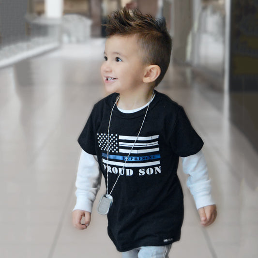 PROUD SON Short Sleeve T-shirt FABVOKAB