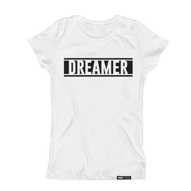 DREAMER Girls, Boys Kids, Teens Short Sleeve T-shirt FABVOKAB