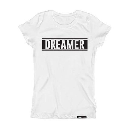 DREAMER Girls, Boys Kids, Teens Short Sleeve T-shirt FABVOKAB
