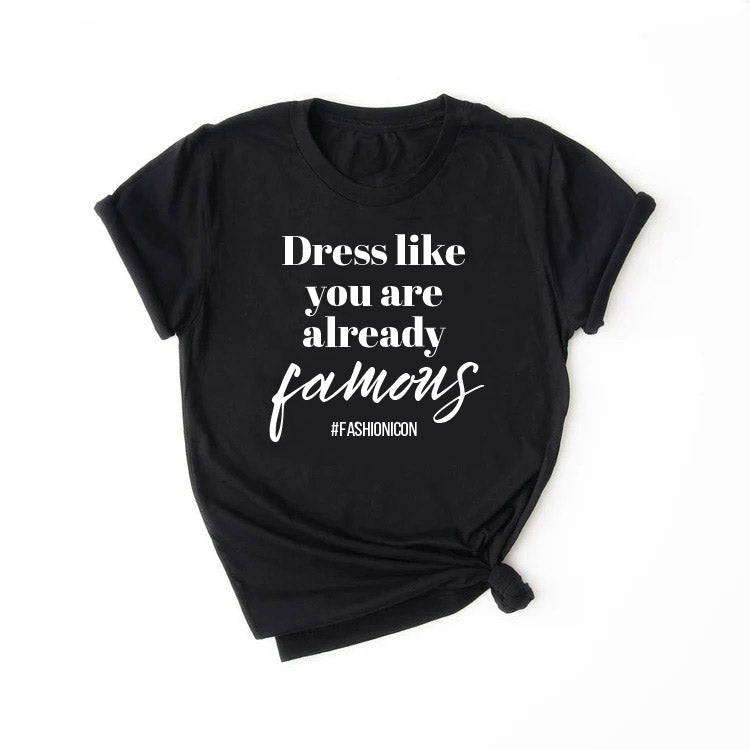 Dress like you are already famous #fashionicon Kids, Girls, Teen Short Sleeve T-shirt