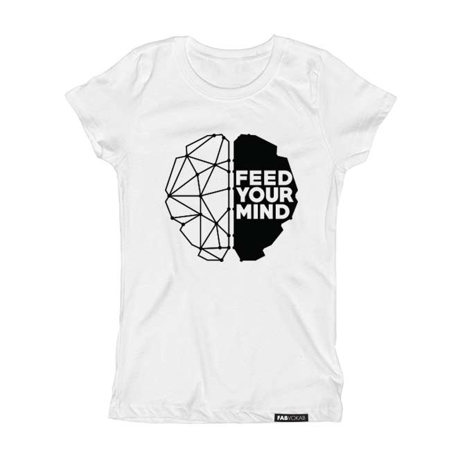 FEED YOUR MIND Short Sleeve T-shirt FABVOKAB