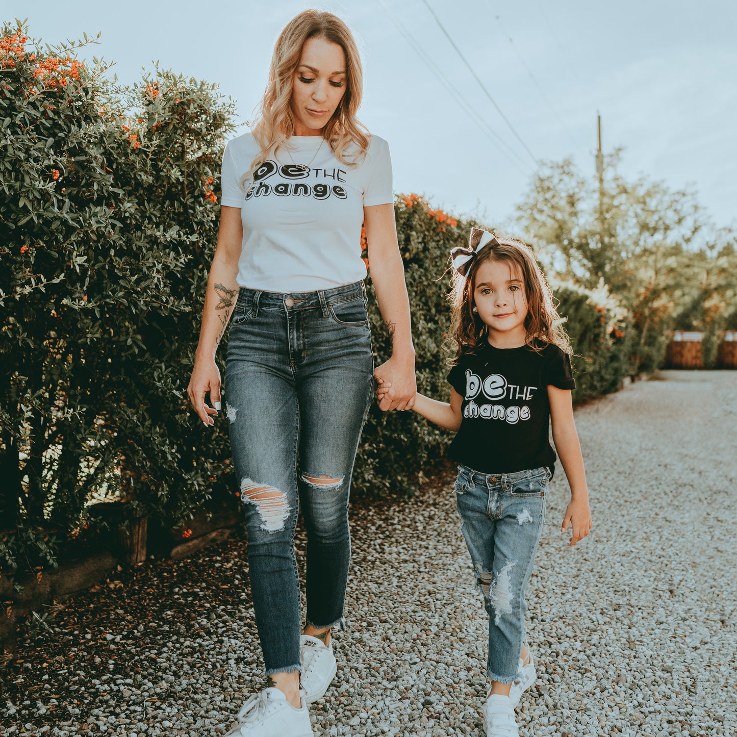 BE THE CHANGE T-SHIRT (MOMMY AND ME SHIRT) FABVOKAB