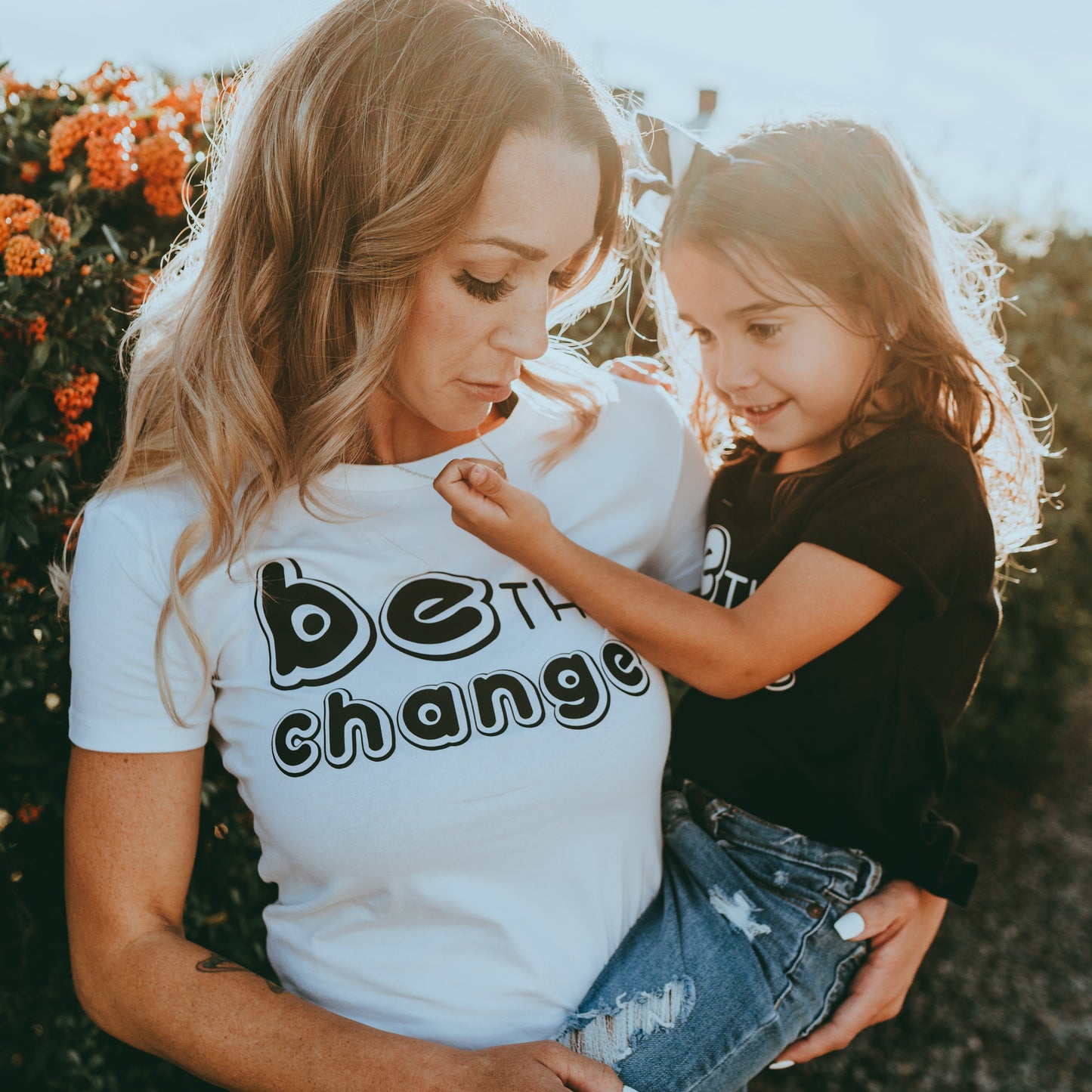 BE THE CHANGE T-SHIRT (MOMMY AND ME SHIRT) FABVOKAB