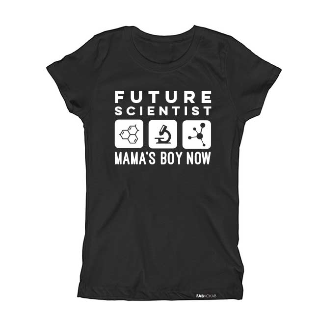 FUTURE SCIENTIST MAMA'S BOY NOW Short Sleeve T-shirt FABVOKAB