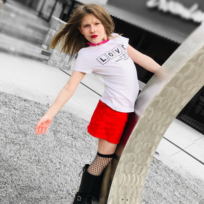 LOVE affection Short Sleeve T-shirt FABVOKAB