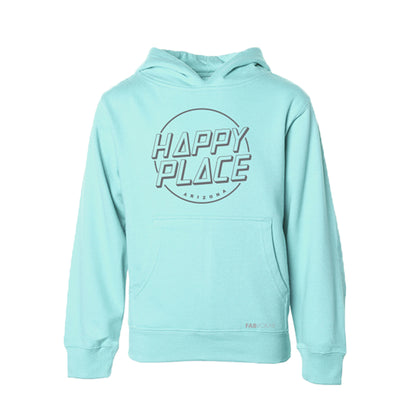 HAPPY PLACE KIDS, GIRLS, BOYS, UNISEX, TEENS MINT HOODIE (Customizable) FABVOKAB