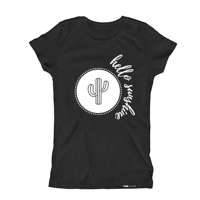 HELLO SUNSHINE Short Sleeve T-shirt FABVOKAB