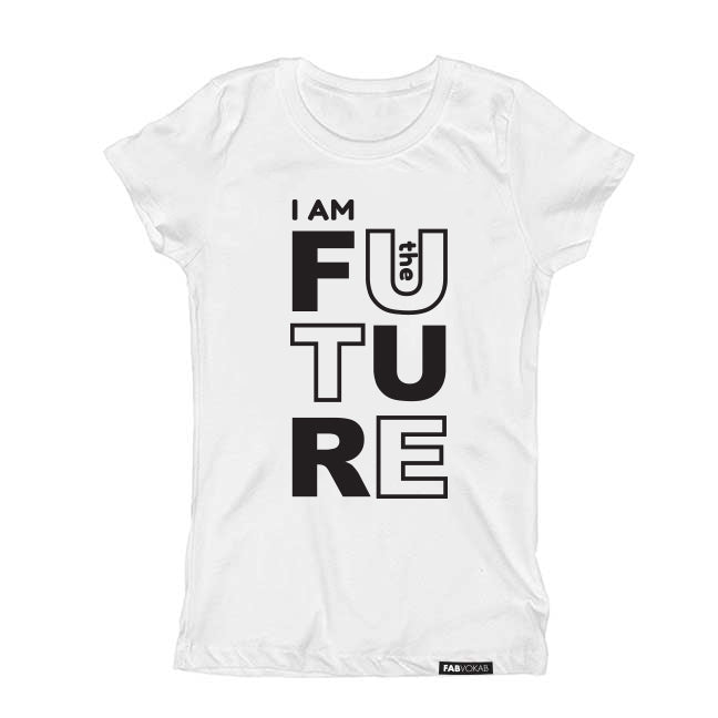 I AM THE FUTURE Short Sleeve Kids Teen T-shirt FABVOKAB