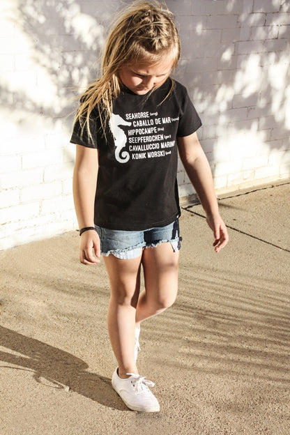 SEAHORSE MULTI-LANGUAGE Short Sleeve T-shirt FABVOKAB