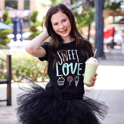 SWEET LOVE MINT AND PINK Short Sleeve T-shirt FABVOKAB