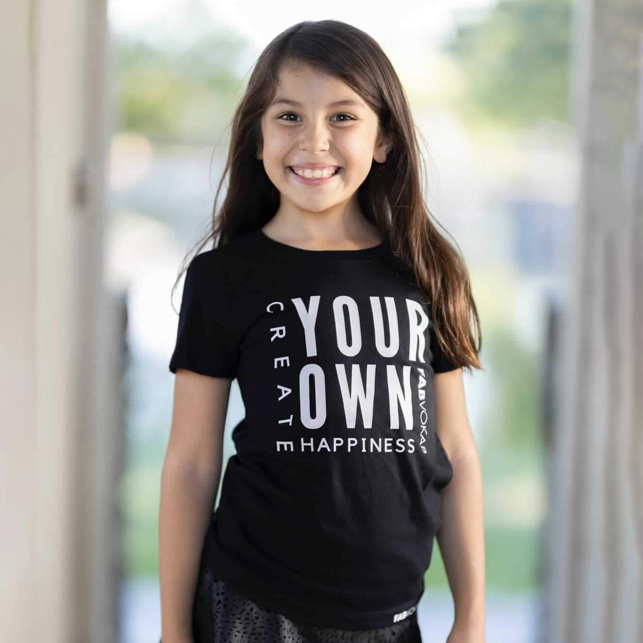 Create your own happiness. Kids, Boys, Girls, Unisex, Teen Short Sleeve T-shirt