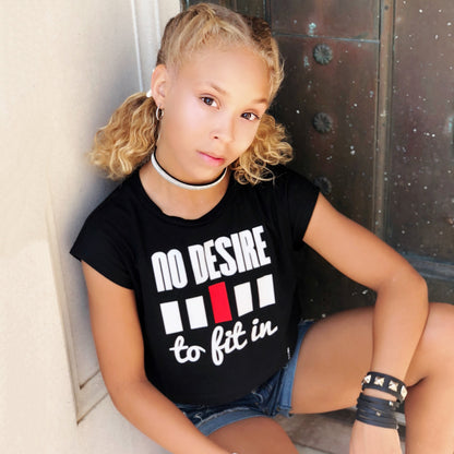 NO DESIRE TO FIT IN Short Sleeve T-shirt FABVOKAB