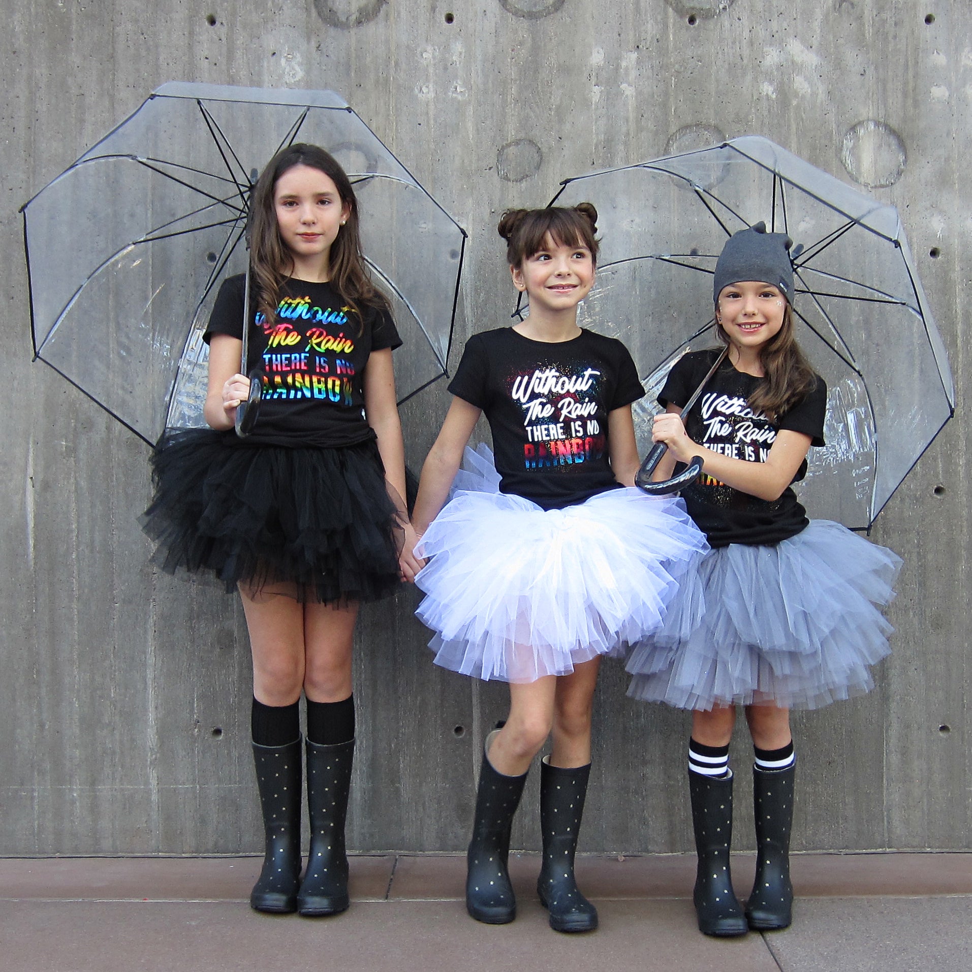 WITHOUT THE RAIN THERE IS NO RAINBOW Kids Short Sleeve T-shirt FABVOKAB