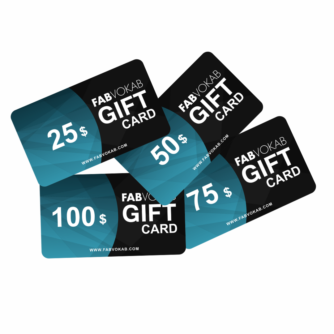 Gift Cards from $25 FABVOKAB
