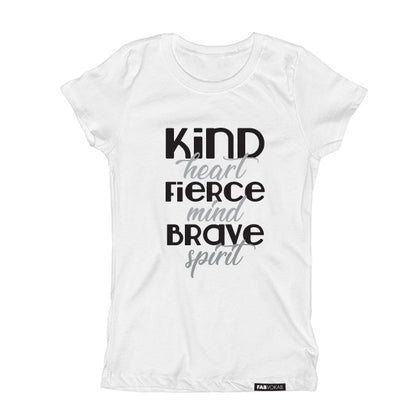 KIND HEART, FIERCE MIND BRAVE SPIRIT Short Sleeve T-shirt FABVOKAB