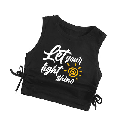 Let your light shine, Girls Crop Top
