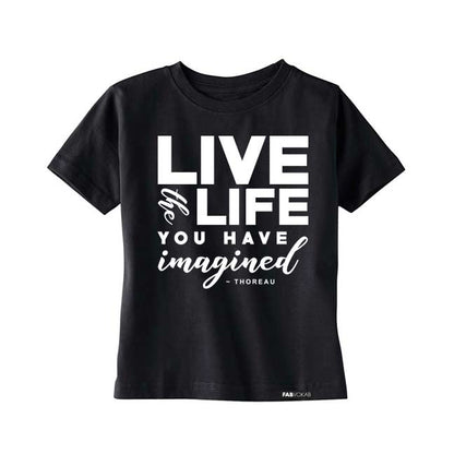 LIVE THE LIFE Short Sleeve T-shirt FABVOKAB