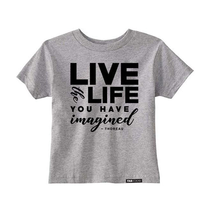 LIVE THE LIFE Short Sleeve T-shirt FABVOKAB