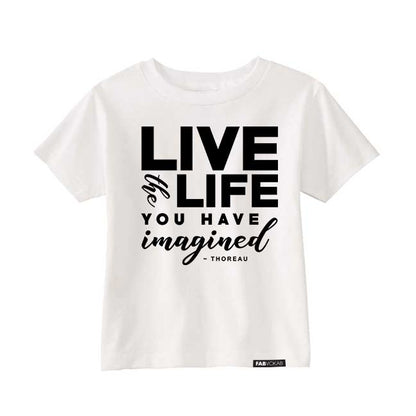LIVE THE LIFE Short Sleeve T-shirt FABVOKAB