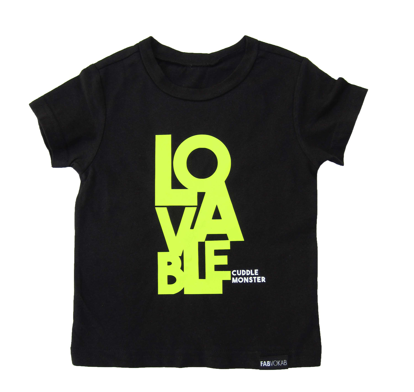 LOVABLE (CUDDLE MONSTER) VIBRANT NEON GREEN Short Sleeve T-shirt FABVOKAB