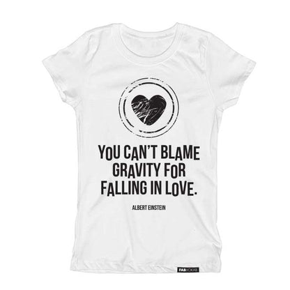 LOVE AND GRAVITY Short Sleeve  Kids, Boys, Girls T-shirt FABVOKAB