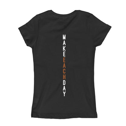 MAKE EACH DAY YOUR MASTERPIECE Short Sleeve Girls, Boys, Kids, Teen T-shirt FABVOKAB