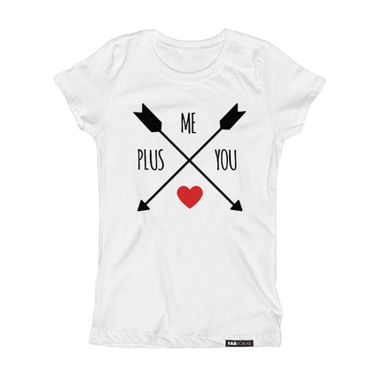 ME PLUS YOU Short Sleeve T-shirt FABVOKAB