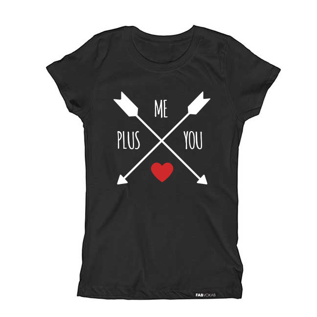 ME PLUS YOU Short Sleeve T-shirt FABVOKAB